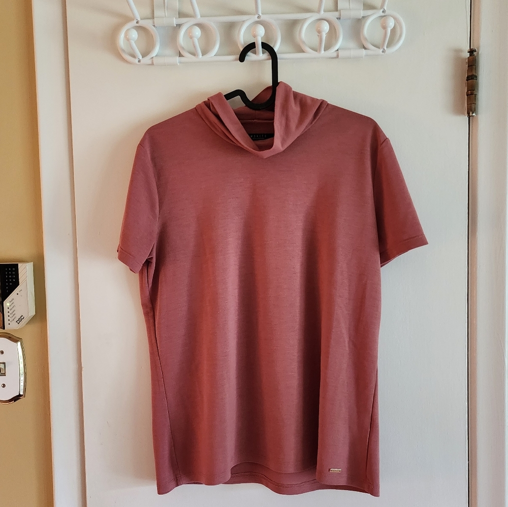 Dark pastel pink mock neck Mohito